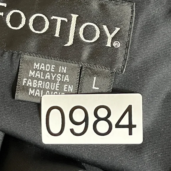 Footjoy Windbreaker Short Sleeve Men’s Size Large Water Resistant Golf V-Neck - Picture 10 of 10